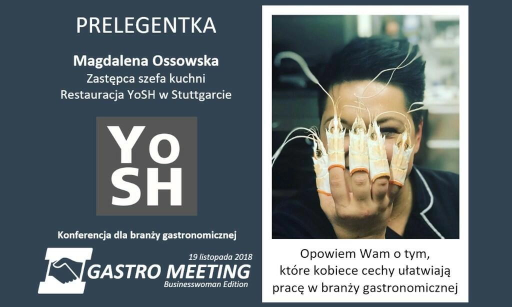 Magdalena Ossowska prelegentka Gastro Meeting Businesswoman Edition