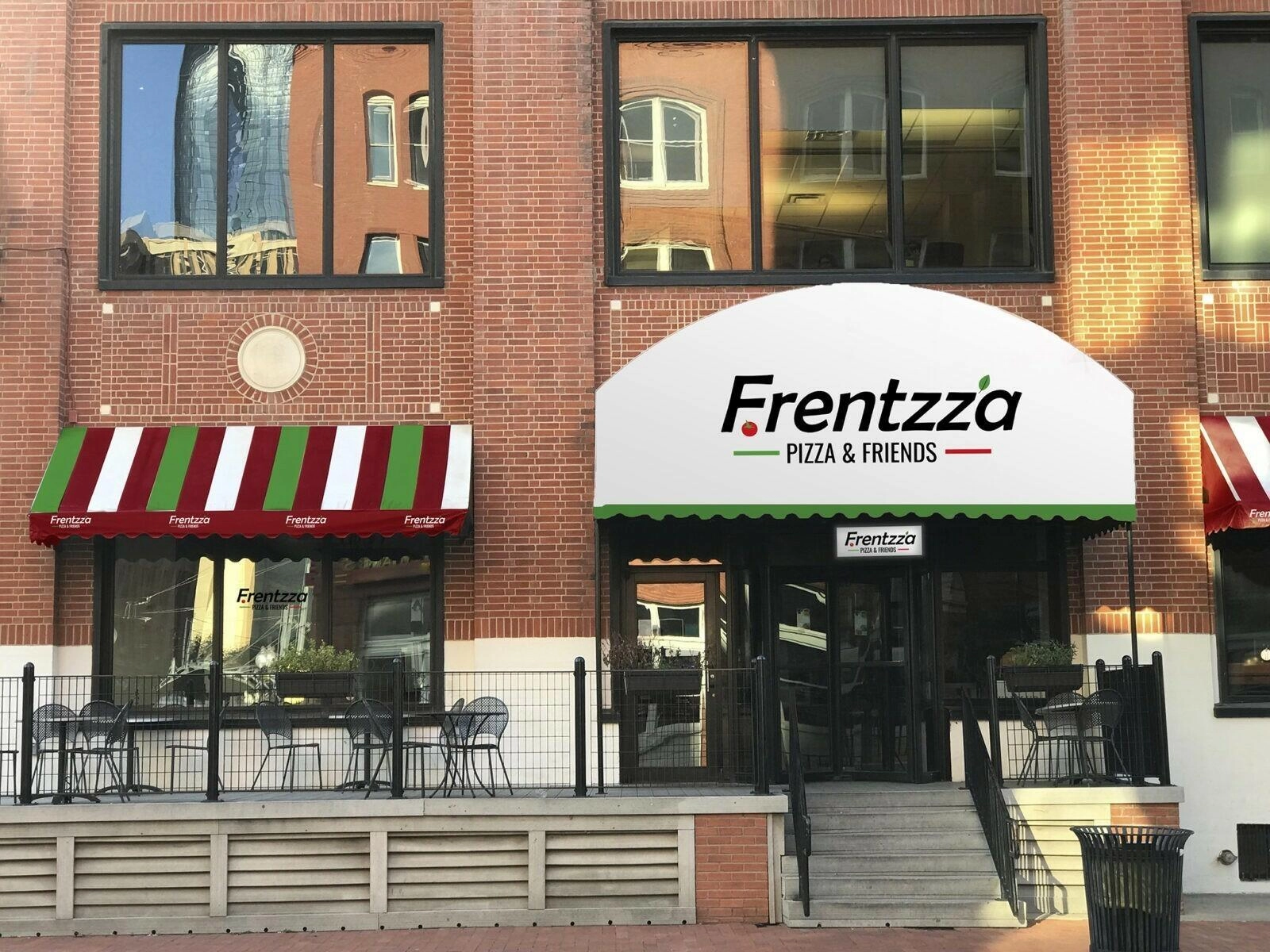 Downtown restaurant shopfront